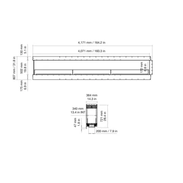 Flex 158PN Peninsula Fireplace