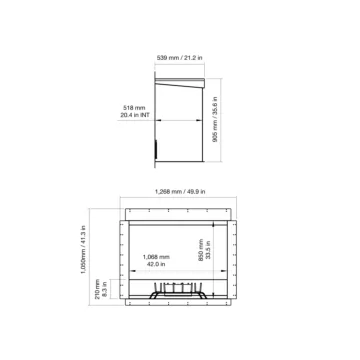 Heritage 42SS Firebox Model Spec