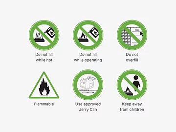 e-NRG Fuel Warning Labels