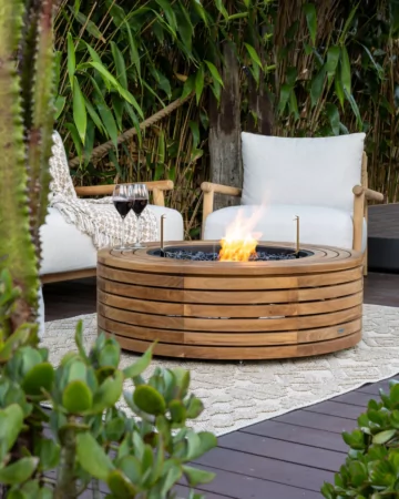 Ark 40 (Teak) with Fire Screen