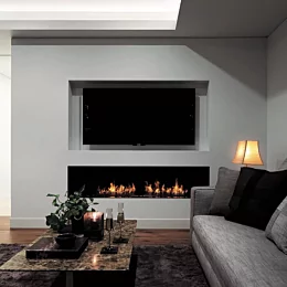 電気・ガス・煙突が不要なため、壁や家具等に容易に埋め込むことが出来ます。自由かつ簡単に組み込め、リフォームやリノベーションに最適です。
【...