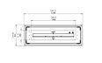 Linear 50 Fireplace Insert - Technical Drawing / Top by EcoSmart Fire