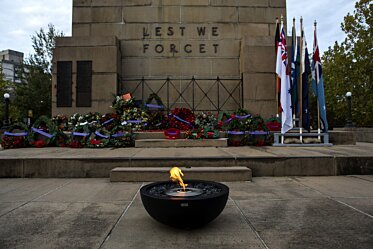 North Sydney ANZAC Day Dawn Service - Fire pits