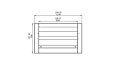 Firebox 920CV Curved Fireplace - Technical Drawing / Front by EcoSmart Fire