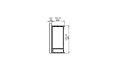 Firebox 920CV Curved Fireplace - Technical Drawing / Side by EcoSmart Fire