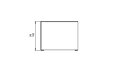 Accessory Holder Safety Accessorie - Technical Drawing / Front by EcoSmart Fire