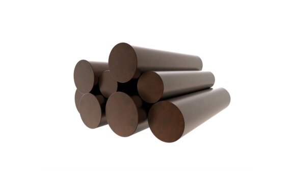 Log Set Copper Decorative Media - Copper by Blinde Design