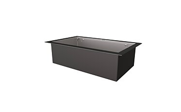 XS340 Top Tray Black Fireplace Tray - Studio Image by EcoSmart Fire