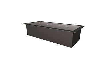 XL500 Top Tray Black Fireplace Tray - Studio Image by EcoSmart Fire