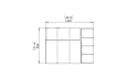 Connect R50 Furniture - Technical Drawing / Top by Blinde Design
