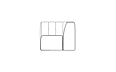 Connect C37 Furniture - Technical Drawing / Side by Blinde Design