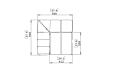 Connect C37 Furniture - Technical Drawing / Top by Blinde Design