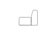 Connect S37 Furniture - Technical Drawing / Side by Blinde Design
