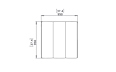Connect O37 Furniture - Technical Drawing / Top by Blinde Design
