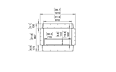 Flex 32DB Double Sided - Technical Drawing / Front by EcoSmart Fire