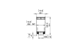 Flex 32DB Double Sided - Technical Drawing / Side by EcoSmart Fire