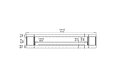 Flex 158 - Technical Drawing / Front by EcoSmart Fire