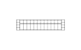 Connect Modular 4 Sofa Furniture - Technical Drawing / Top by Blinde Design