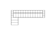 Connect Modular 5 Sofa Chaise Furniture - Technical Drawing / Top by Blinde Design