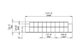 Connect Modular 3 Sofa Furniture - Technical Drawing / Front by Blinde Design