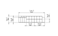 Connect Modular 5 L-Sectional Furniture - Technical Drawing / Front by Blinde Design