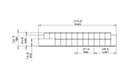 Connect Modular 5 Sofa Chaise Furniture - Technical Drawing / Front by Blinde Design
