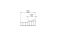 Connect Modular 5 Sofa Chaise Furniture - Technical Drawing / Side by Blinde Design