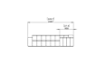 Connect Modular 6 L-Sectional Furniture - Technical Drawing / Side by Blinde Design