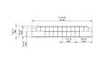 Connect Modular 6 U-Chaise Sectional Furniture - Technical Drawing / Front by Blinde Design