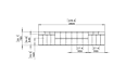Connect Modular 8 U-Sofa Sectional Furniture - Technical Drawing / Front by Blinde Design