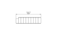 Connect Modular 8 U-Sofa Sectional Furniture - Technical Drawing / Side by Blinde Design