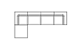 Relax Modular 5 Sofa Chaise Furniture - Technical Drawing / Top by Blinde Design