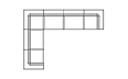 Relax Modular 6 L-Sectional Furniture - Technical Drawing / Top by Blinde Design