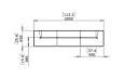Relax Modular 3 Sofa Furniture - Technical Drawing / Front by Blinde Design