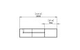 Relax Modular 6 L-Sectional Furniture - Technical Drawing / Side by Blinde Design
