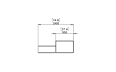 Relax Modular 6 U-Chaise Sectional Furniture - Technical Drawing / Side by Blinde Design