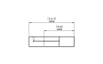 Relax Modular 7 U-Sofa Chaise Sectional Furniture - Technical Drawing / Side by Blinde Design