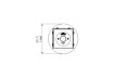 Orbit Designer Fireplace - Technical Drawing / Top by EcoSmart Fire